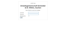 Tablet Screenshot of en.anwaltsgemeinschaft-ac.de